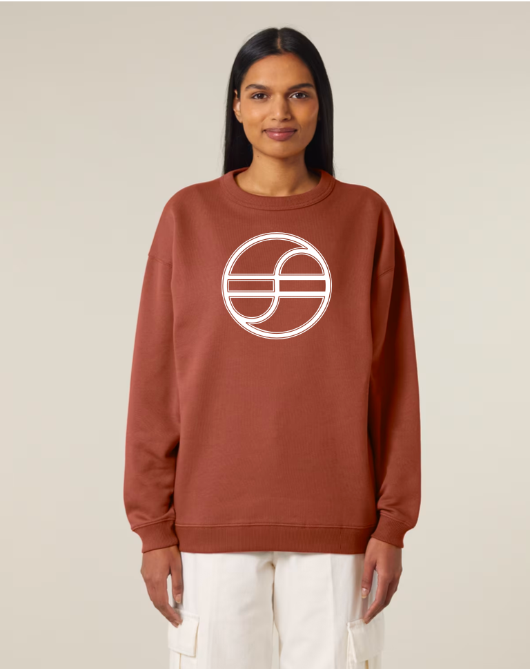 Sweat Logo Souligné Marron